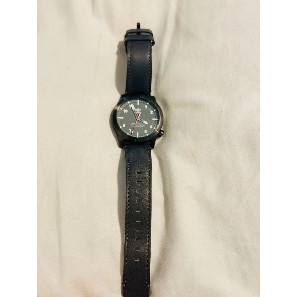 Adidas Cypher_LX1 Watch by Nixon Mens Grey Leather Strap Z06‎ 2915-00 Stainless